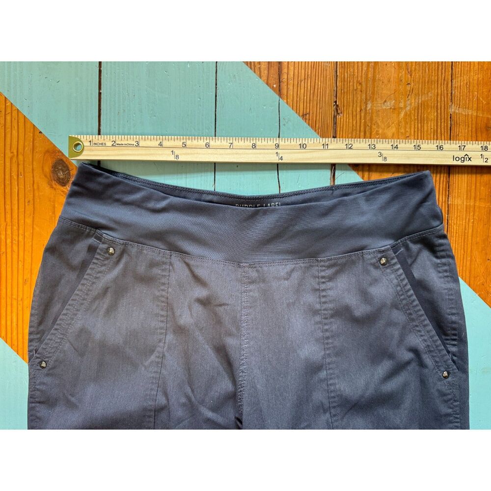 Purple Label YOGA by Healing Hands Gray Utility Cargo Scrub Pants Women’s M - Picture 9 of 12